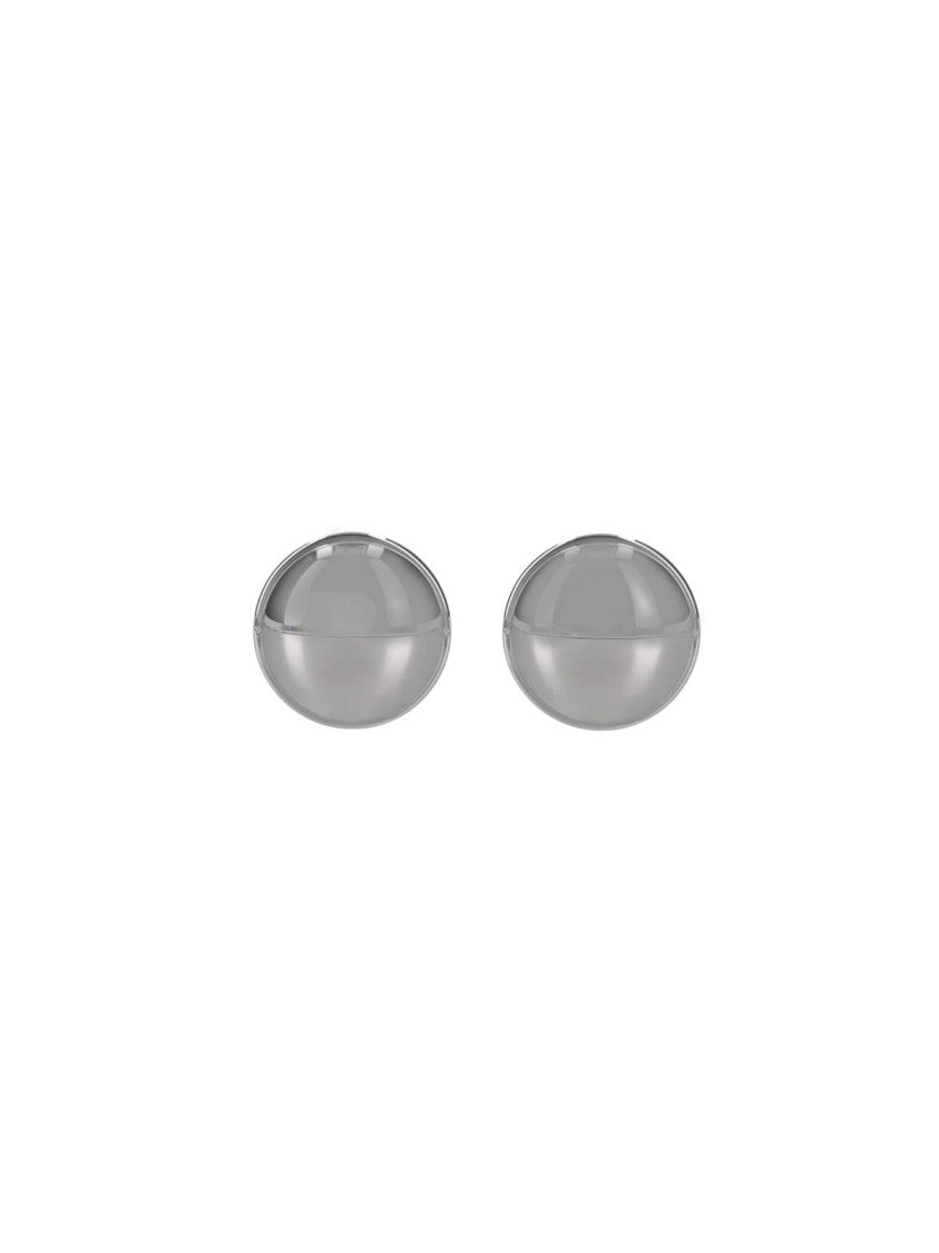 Lemaire Silver Hoop Brass Earrings
