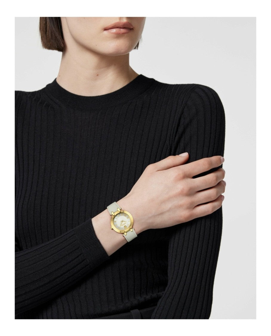 Versace Antlia Leather Watch