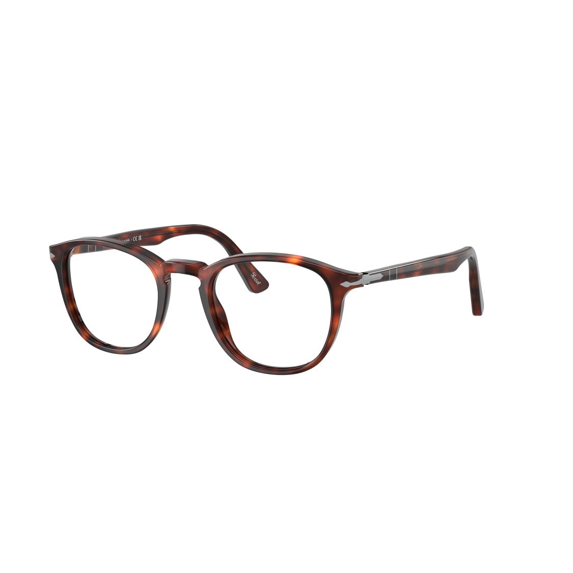 Persol 0Po3143v Round Acetate Eyeglasses With Tortoiseshell Pattern