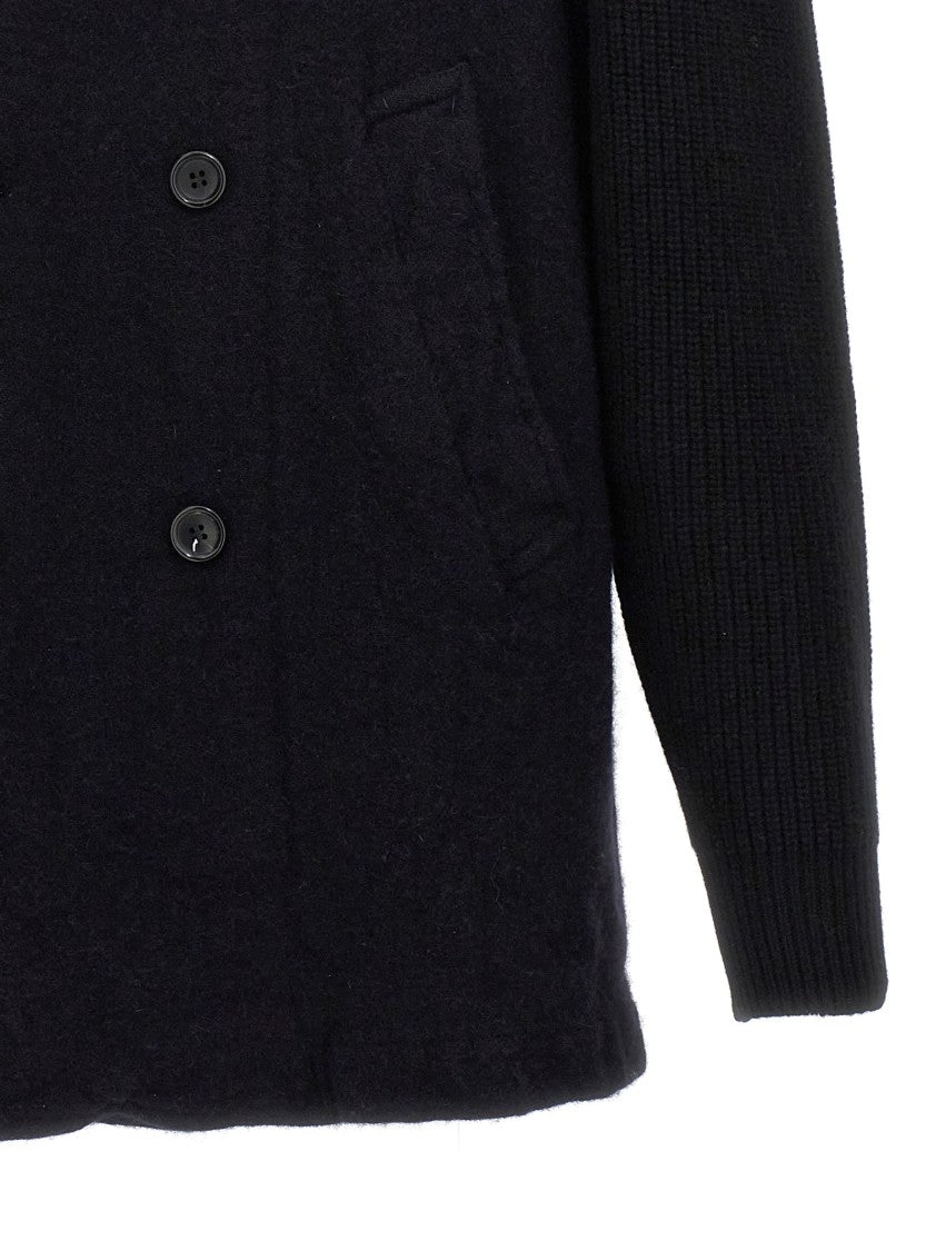 Comme Des Garçons Double-Breasted Wool Coat