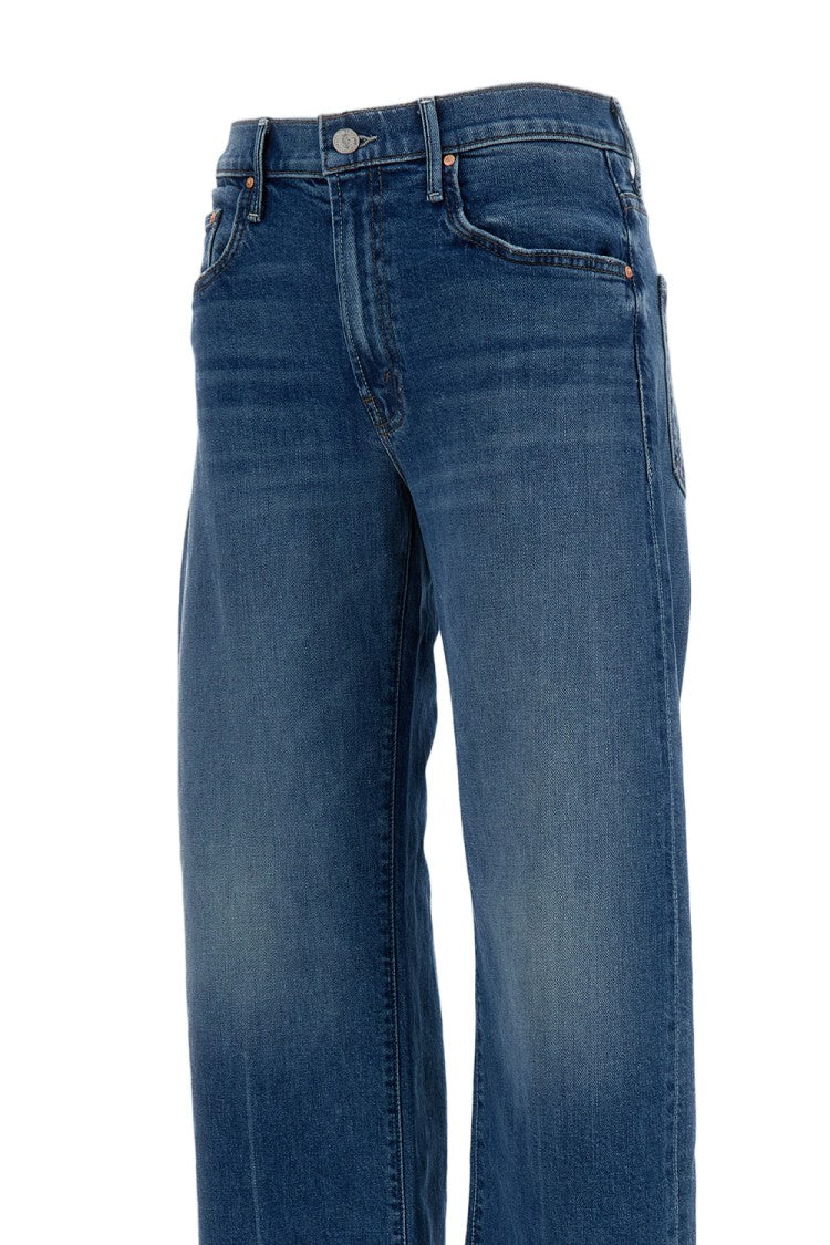 Mother Mid-Rise Wide-Leg Jeans