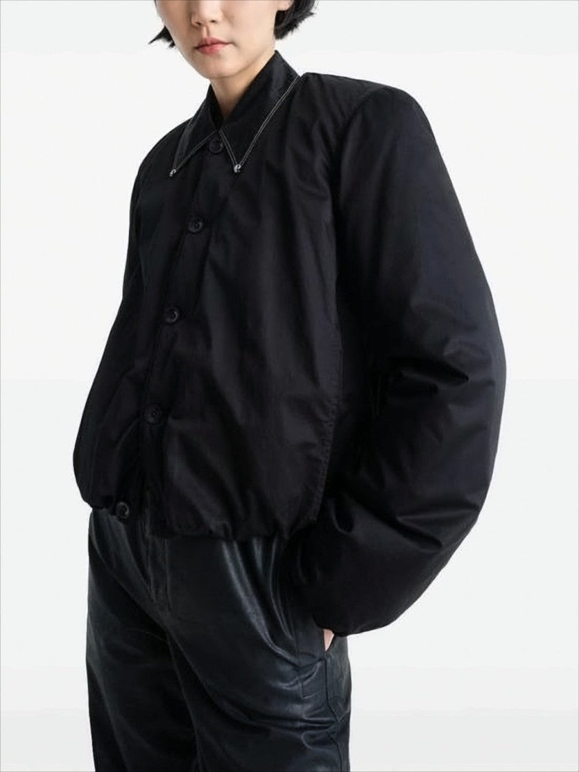 Lemaire Cropped Boxy Jacket With Button-Down Front