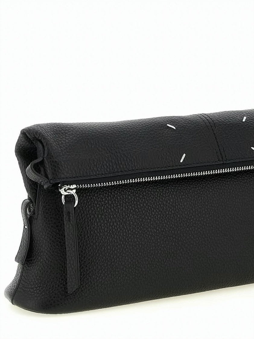 Maison Margiela Textured Calf Leather Shoulder Bag