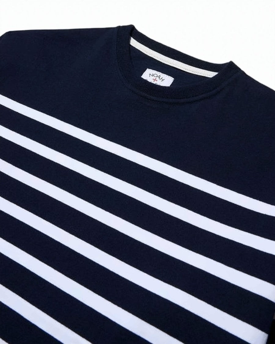 Noah Crewneck Long Sleeve Shirt With Horizontal Stripes
