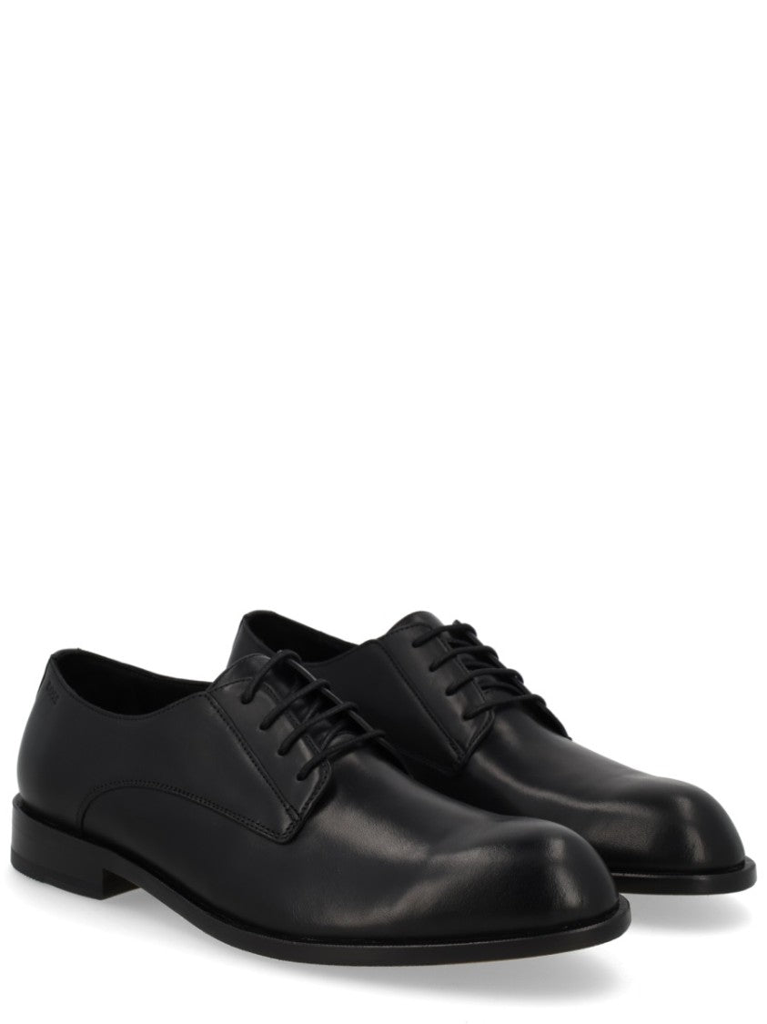 Boss Polished Cowhide Leather Lace Shoes