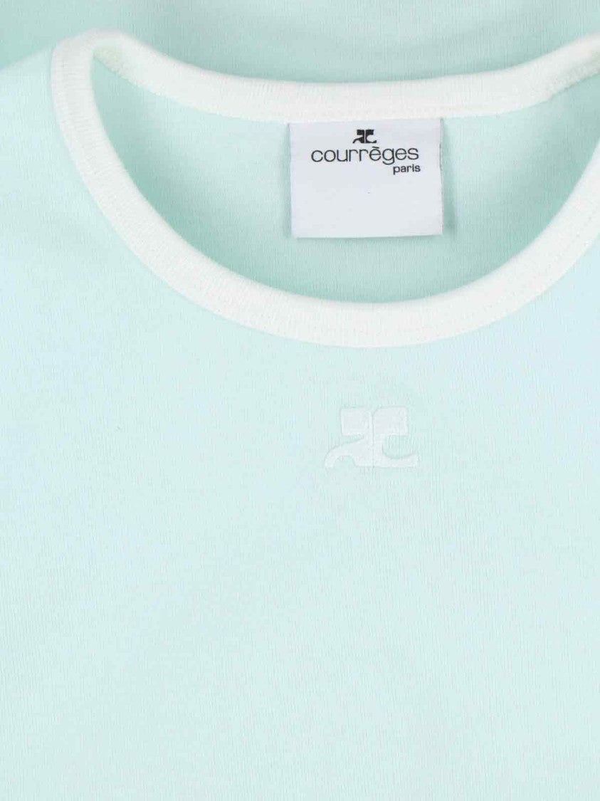Courrèges Logo T-Shirt – Light Green