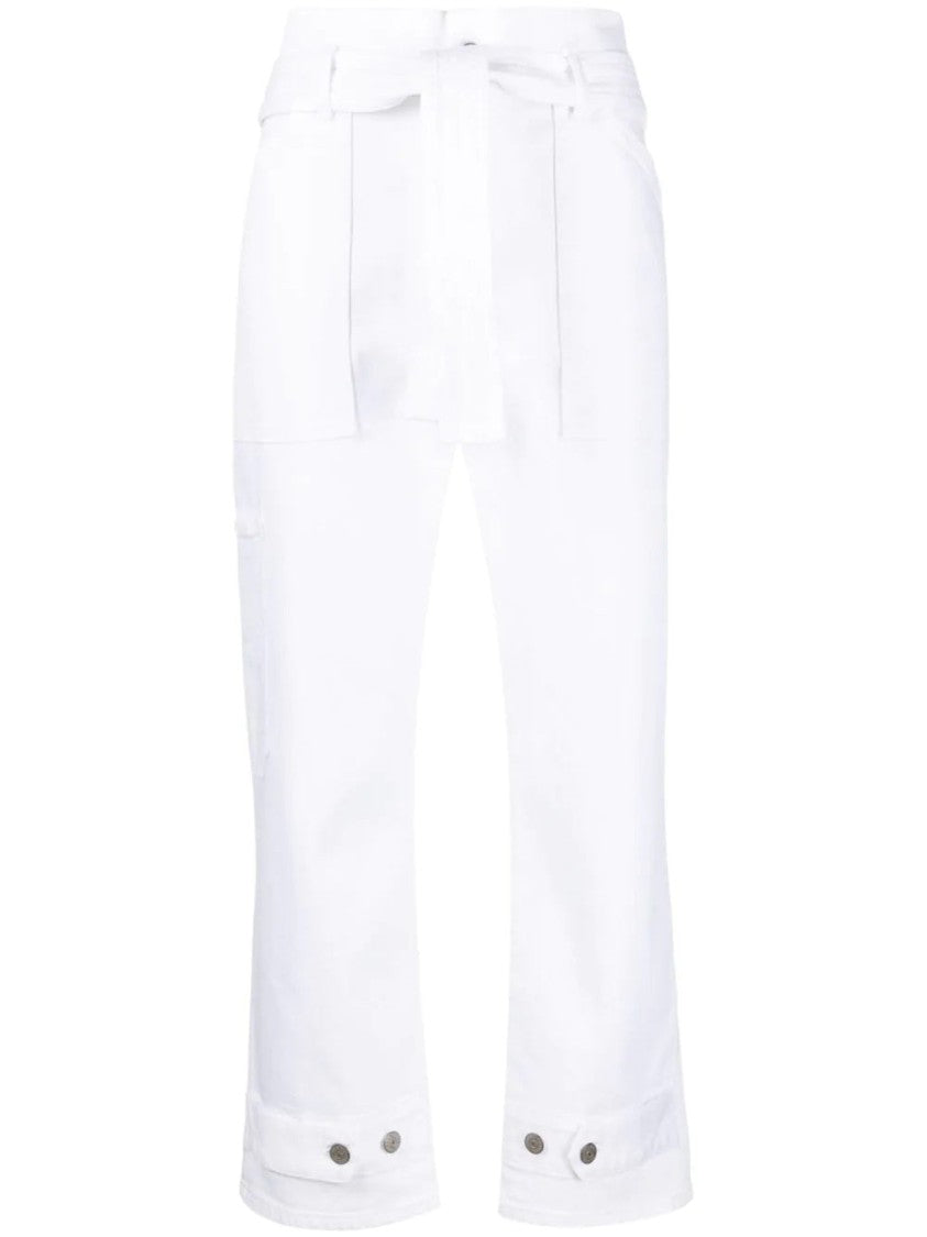 P.A.R.O.S.H. Mid-Length Tailored Trousers With Button Cuffs