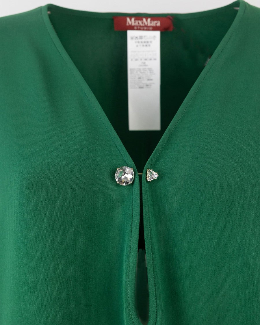 Max Mara Umile Green Blouse