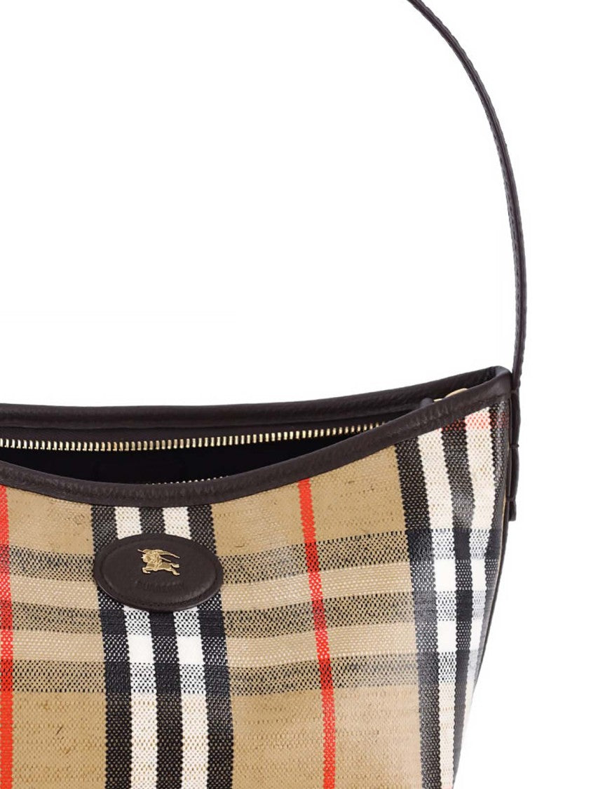 Burberry "Highlands" Shoulder Bag – Beige