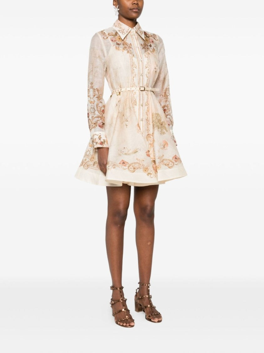 Zimmermann Memento Buttoned Mini Dress