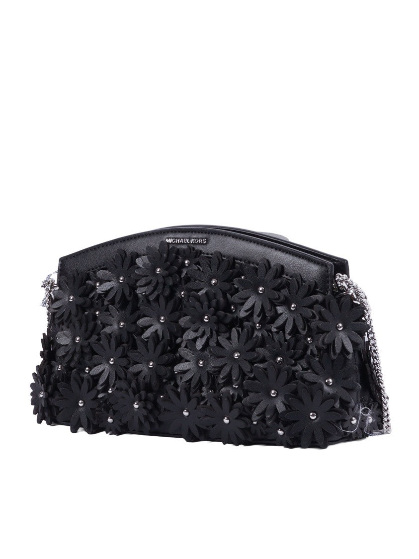 Michael Kors Floral Appliqué Dome Chain Clutch