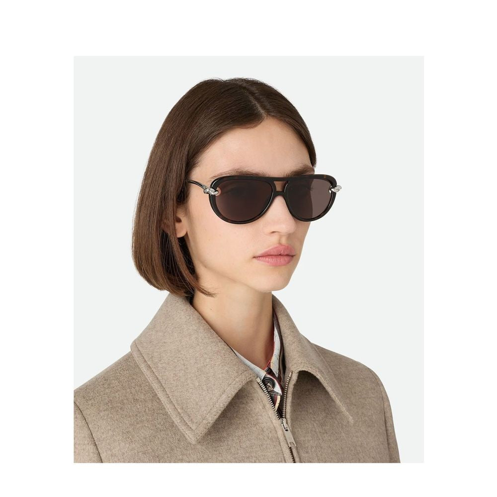 Bottega Veneta Bv1418s Signature Icons Aviator Sunglasses