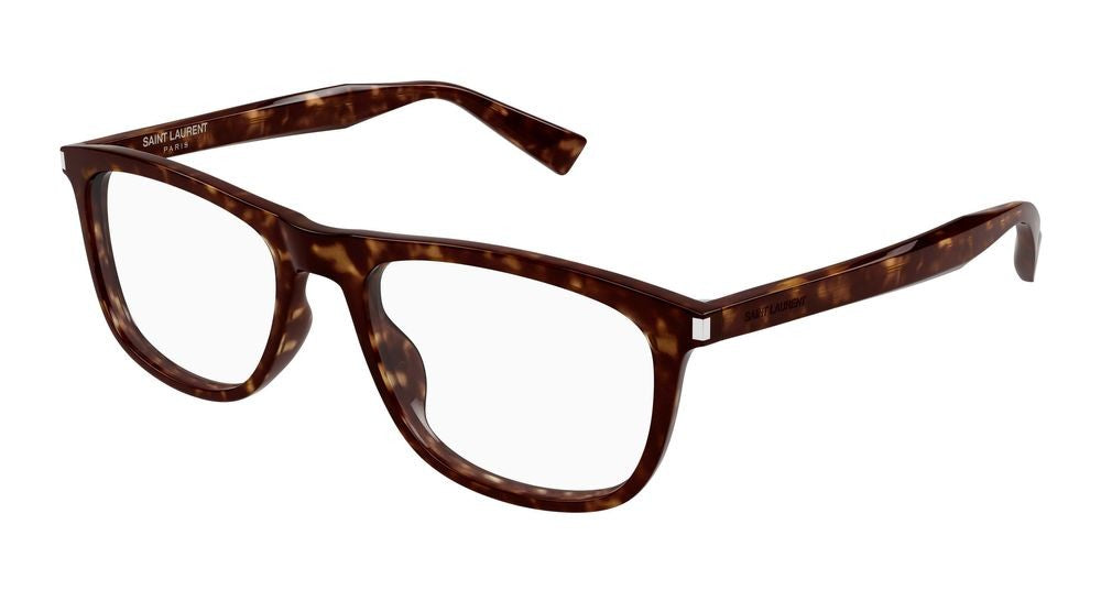 Saint Laurent Rectangular Tortoiseshell Acetate Eyeglasses