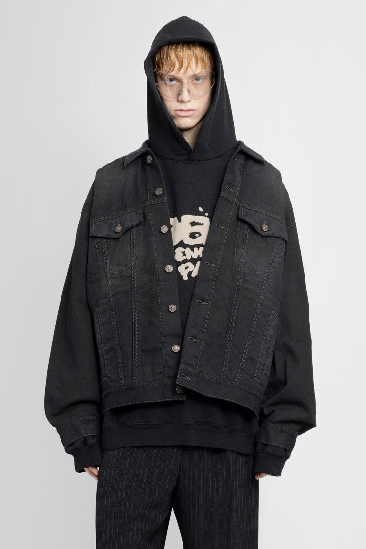Balenciaga Oversized Black Denim Jacket