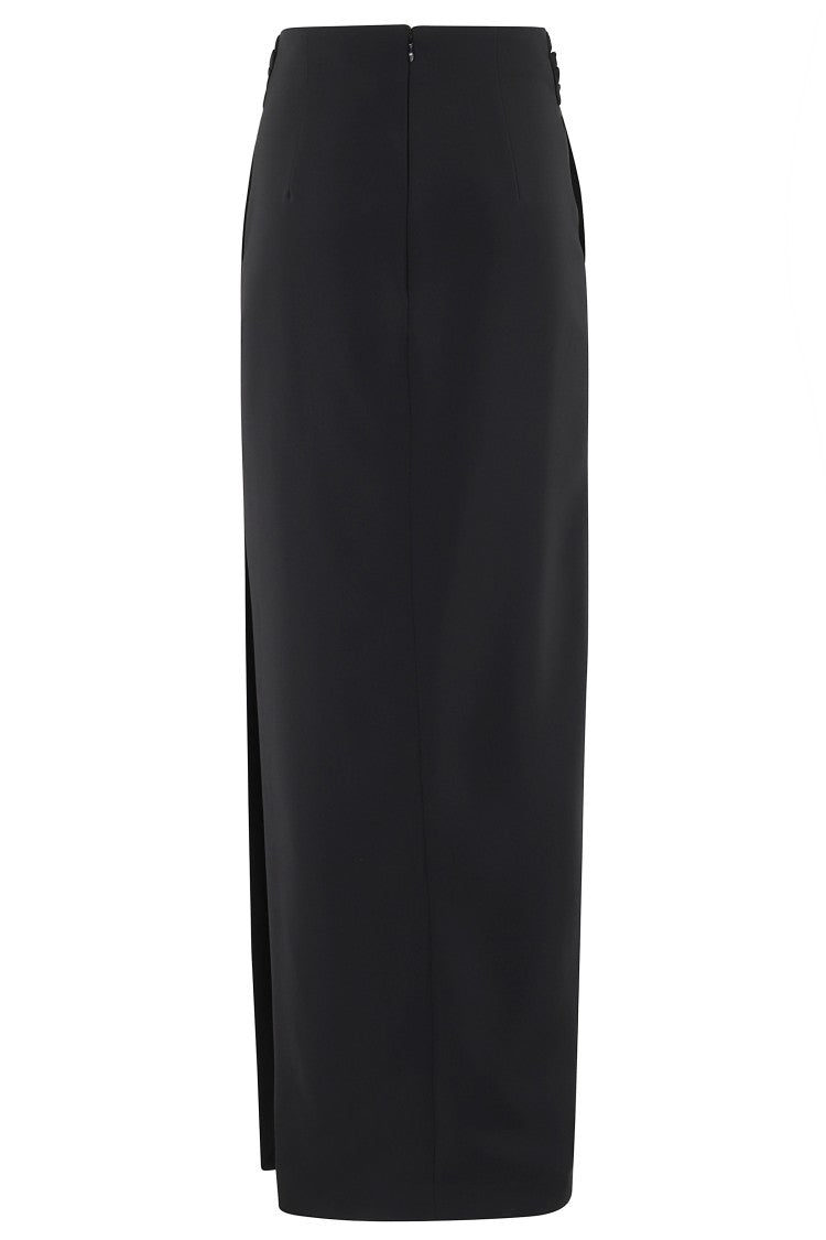 Elisabetta Franchi Long Black Skirt