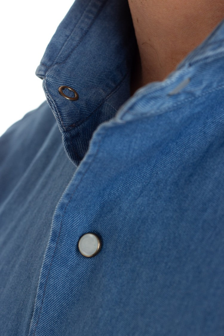 Borriello Denim Shirt With Press-Stud Buttons