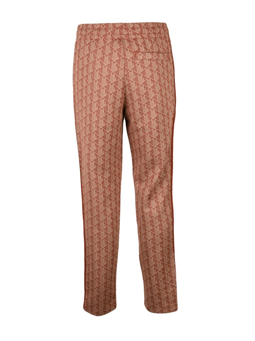 Lacoste Geometric Sweatpants - Brown