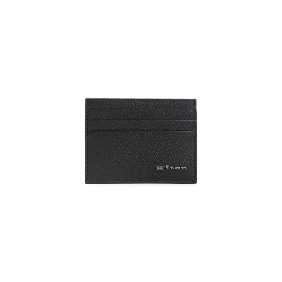 Kiton Textured Calf Leather Wallet With Multiple Card Slots