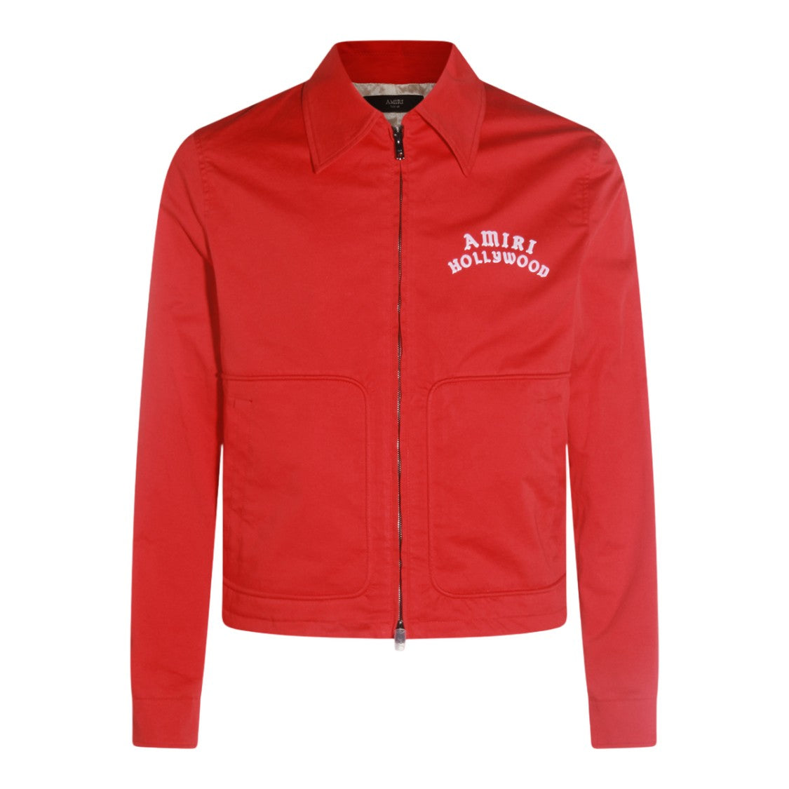 Amiri Red Casual Jacket With Embroidered Details