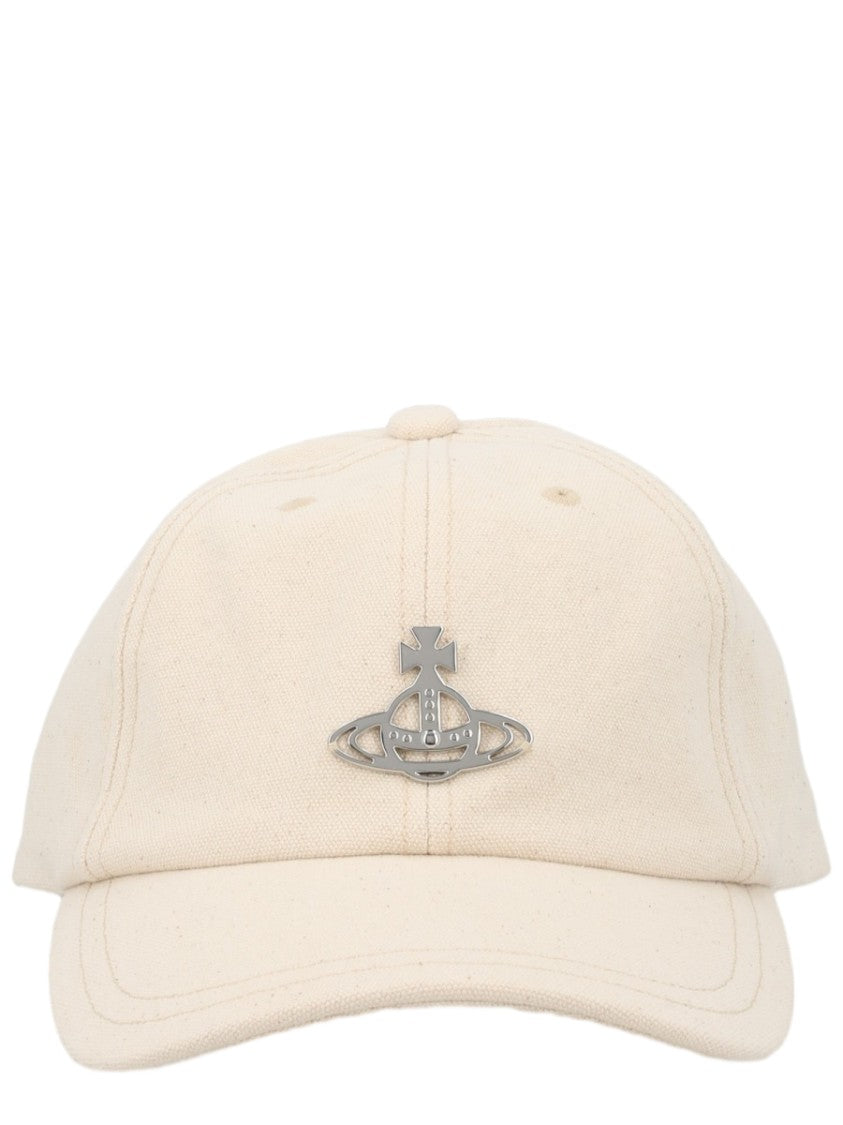 Vivienne Westwood Edgewear Curved Brim Cotton Hat