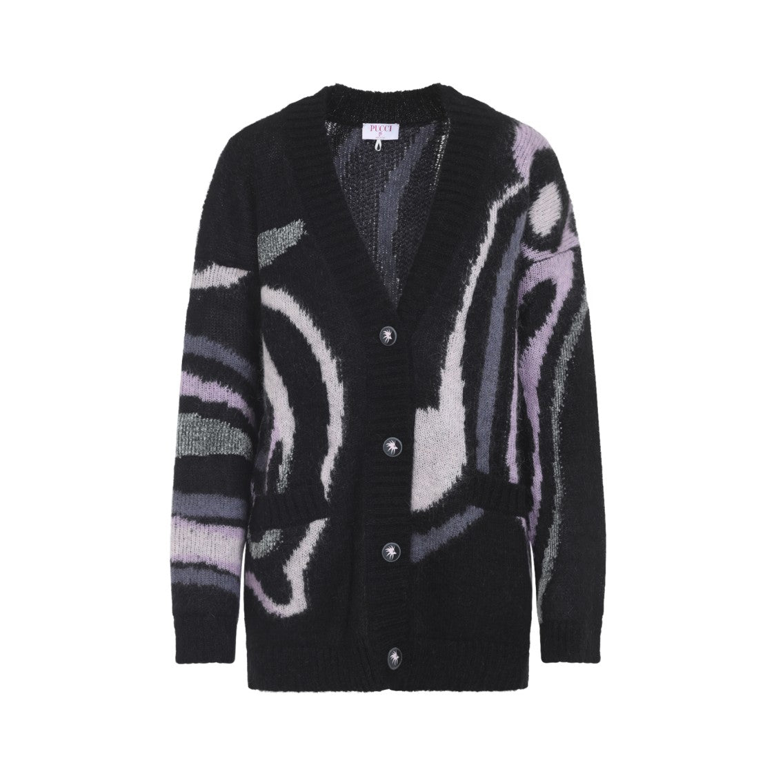 Pucci Black Mohair Cardigan