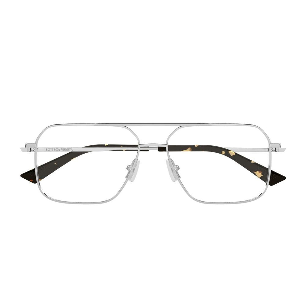 Bottega Veneta Bv1384o Ribbon Line Caravan Silhouette Silver Metal Eyeglasses