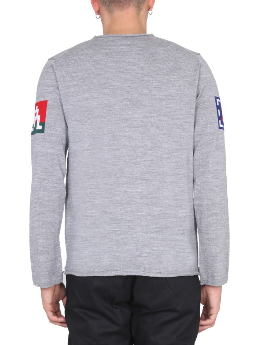 Comme Des Garçons Light Grey Wool Jersey