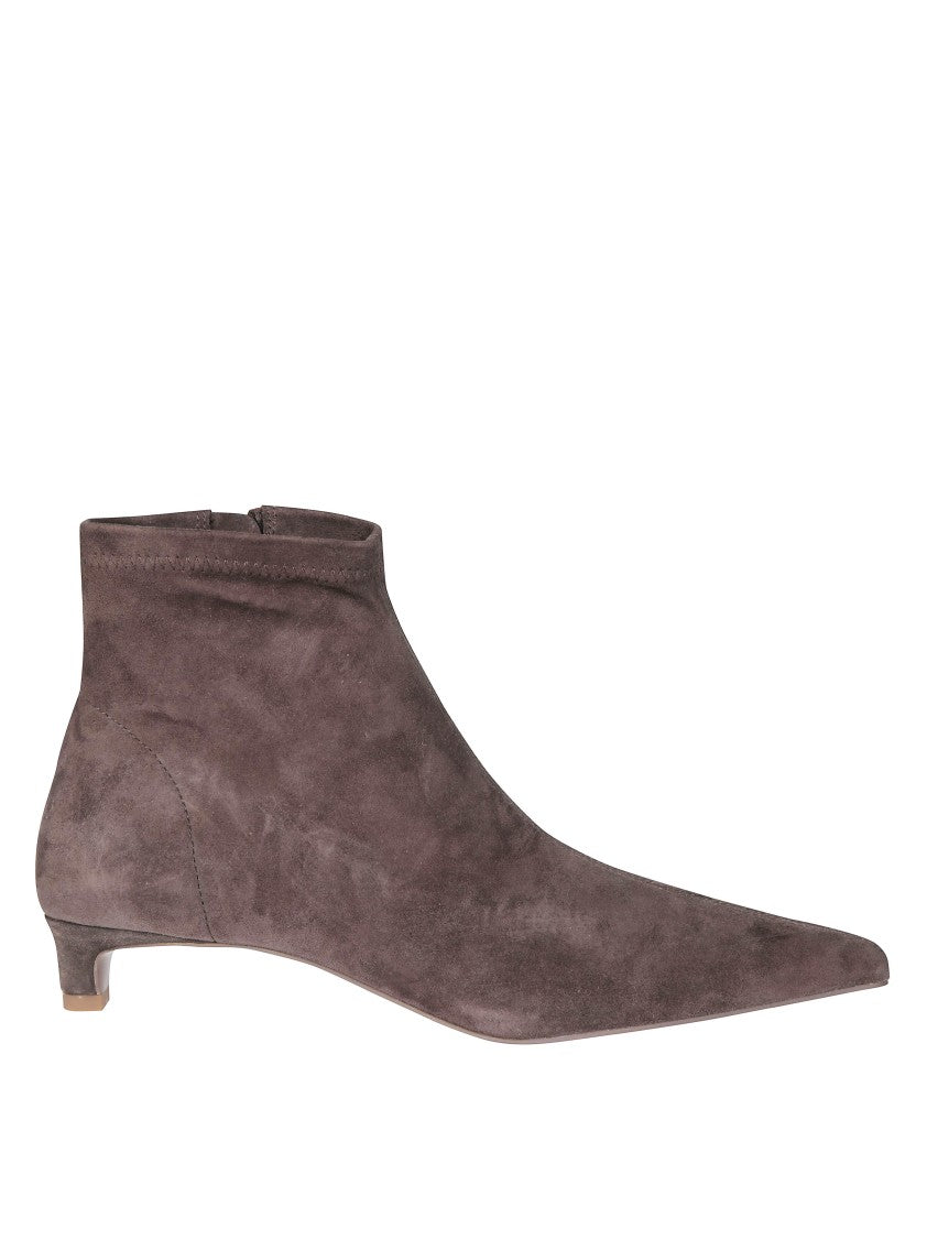 Senso Hailey Ii Pointed-Toe Suede Kitten-Heel Ankle Boots