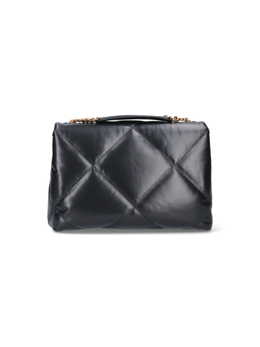 Tory Burch Black Kira Diamond Quilted Shoulder Bag
