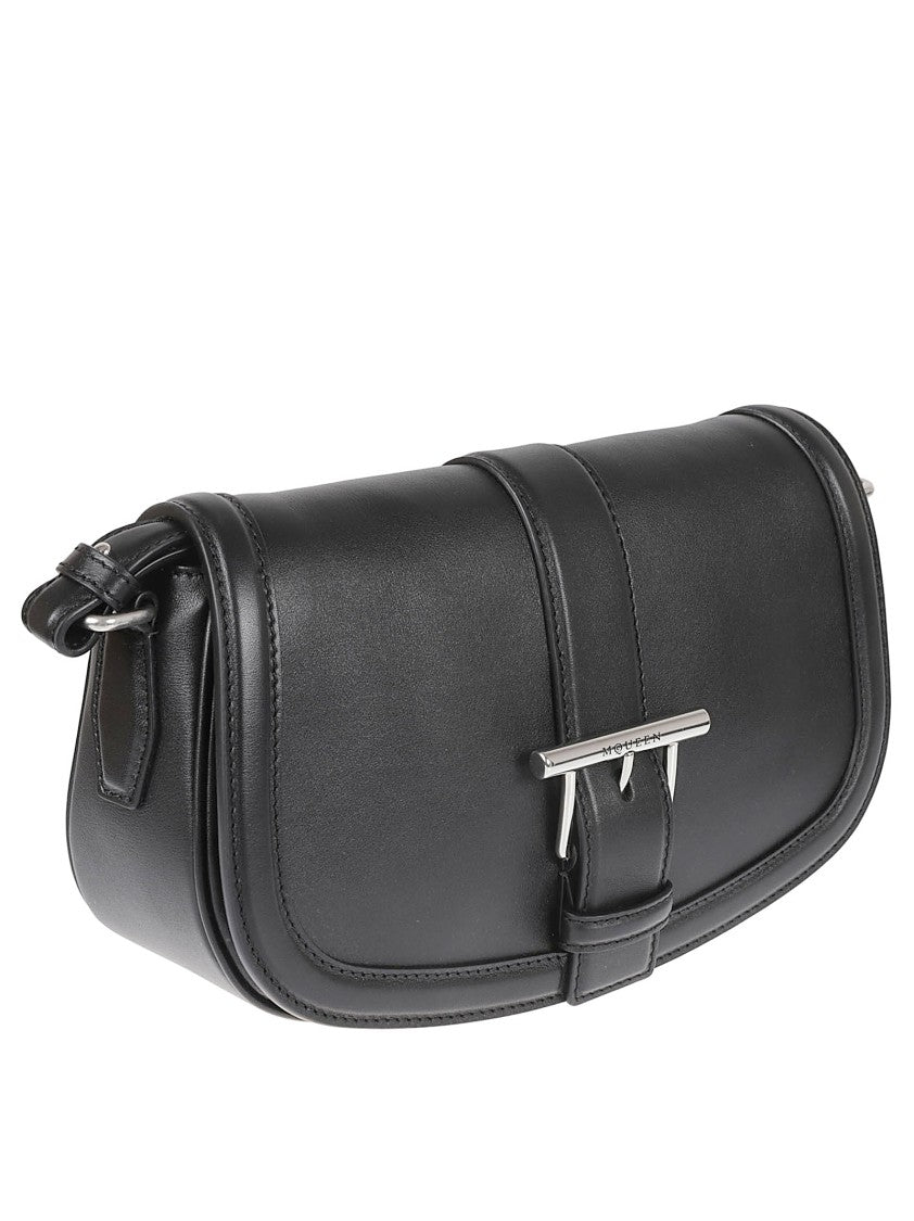 Alexander Mcqueen Mcqueen T-Bar Satchel With Antique Silver Hardware