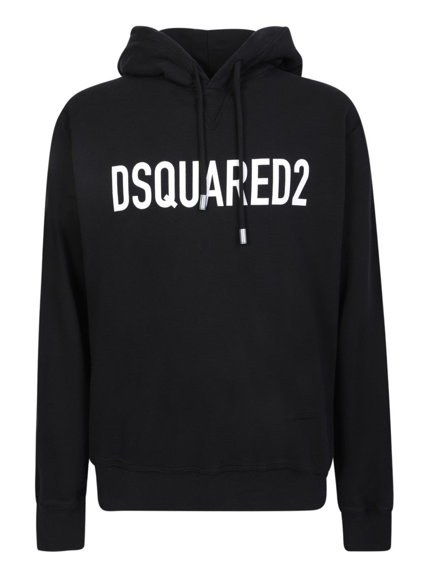 Dsquared2 Black Hooded Sweatshirts