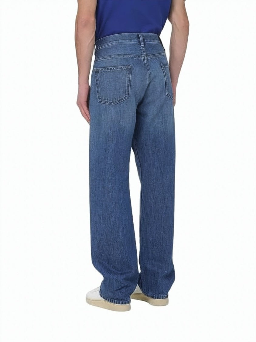 Valentino Garavani Straight-Leg Denim Pants With Mid-Rise Waist And Classic Five-Pocket Design