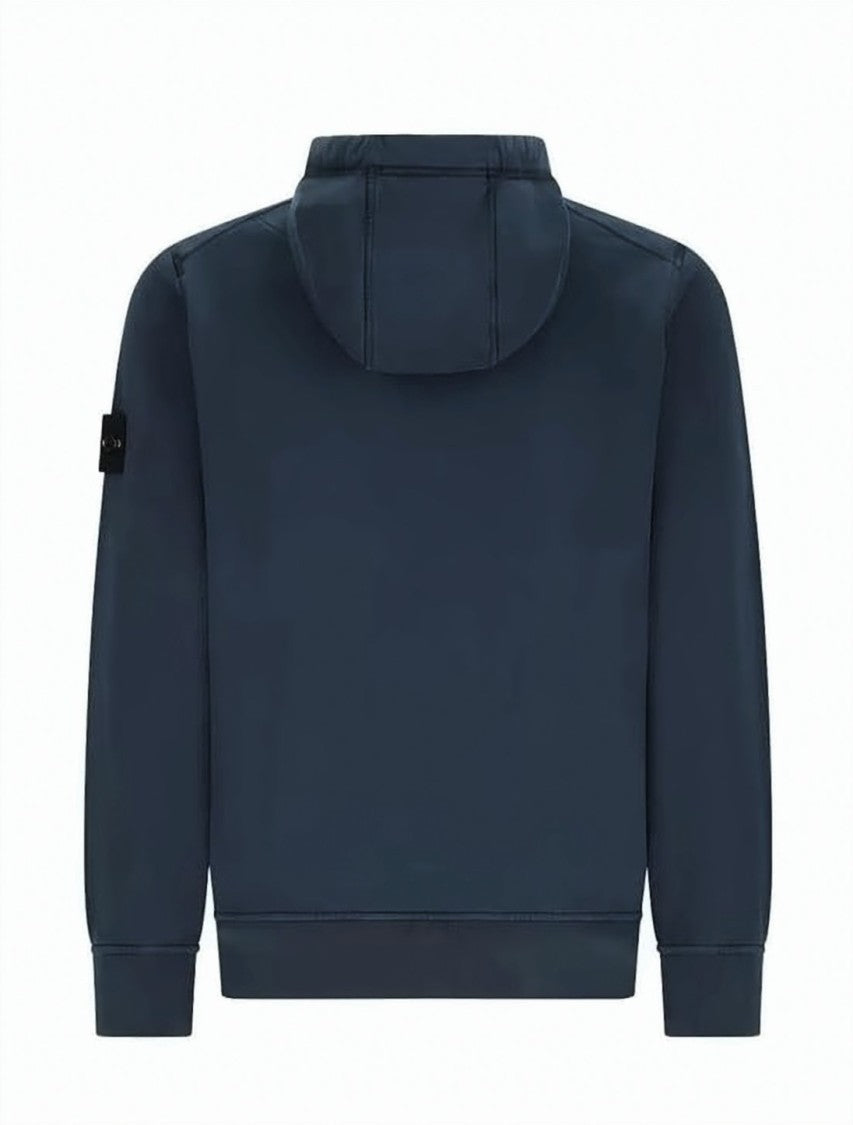 Stone Island Classic Navy Hoodie With Kangaroo Pocket