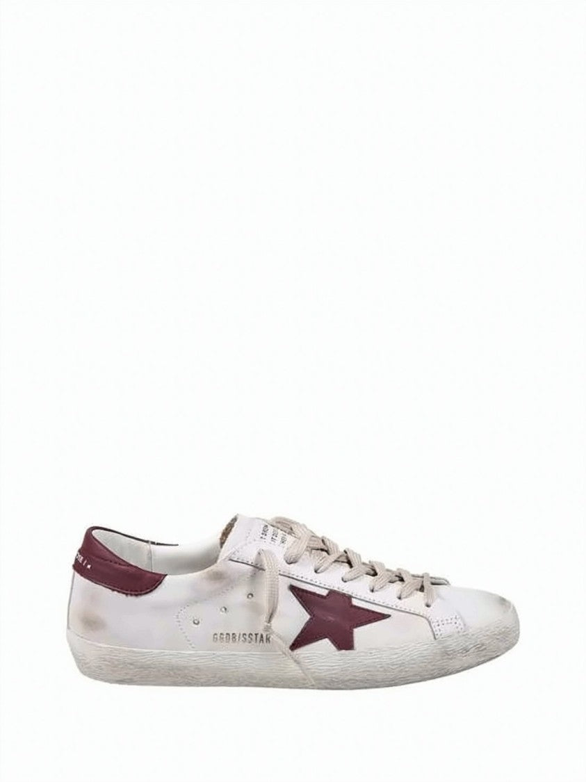Golden Goose Low-Top Cowhide Leather Sneakers With Vintage Aesthetic