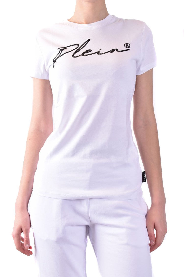 Philipp Plein White Cotton T-Shirt