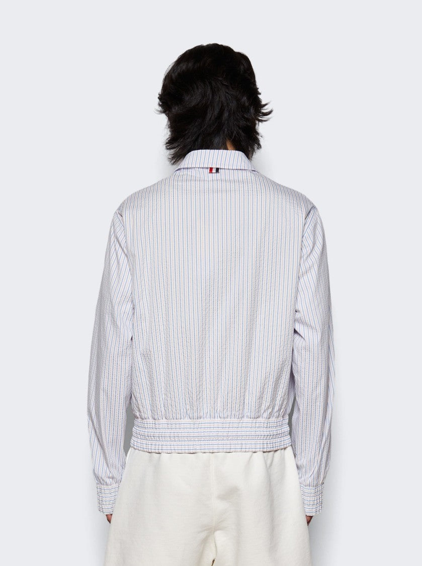 Thom Browne Seersucker Swim Tech Blouson Jacket