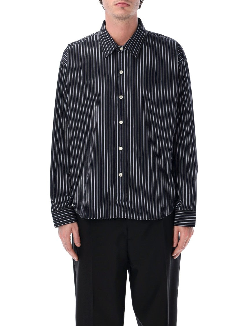 Mfpen Exact Exact Striped Cotton Long Shirt