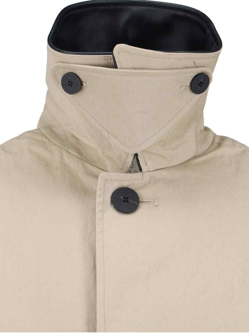 Studio Nicholson Beige Structured Jacket With Minimalist Design