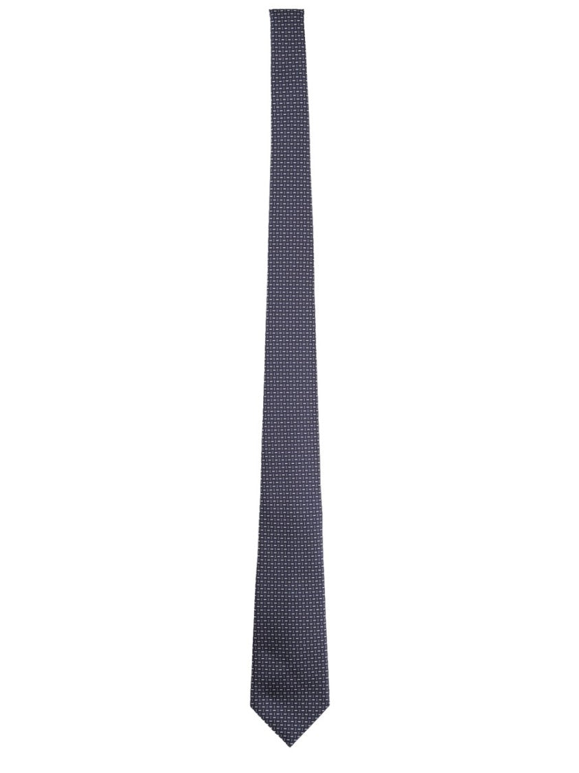 Giorgio Armani Pointed Tip Patterned Italian Silk Tie