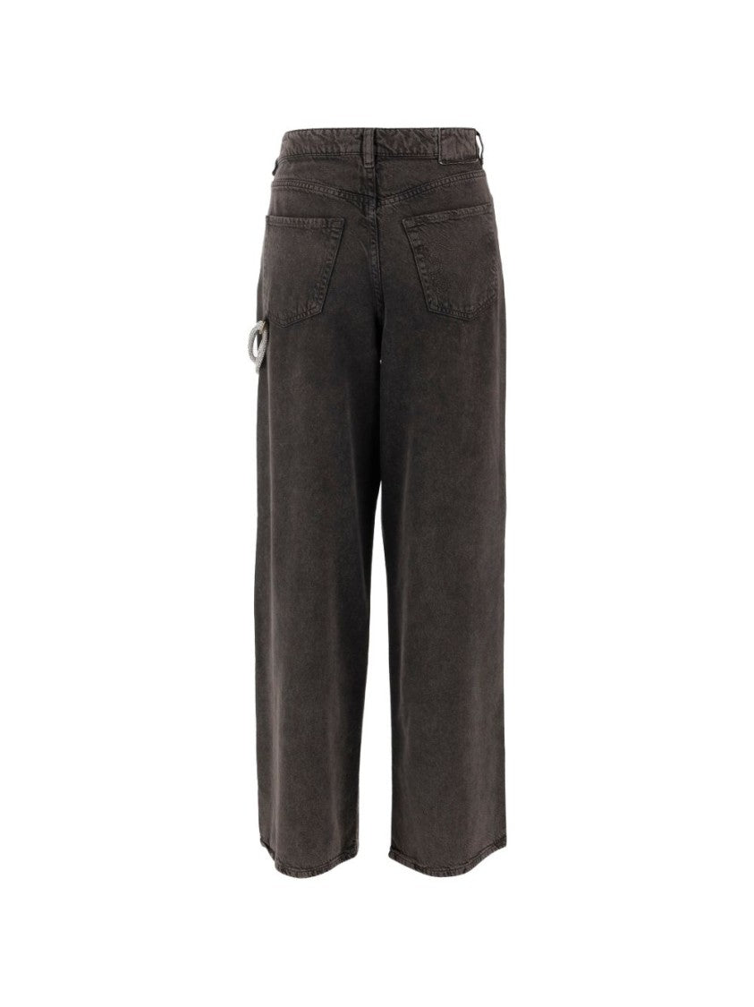Pinko Black Knot Embellishment Jeans