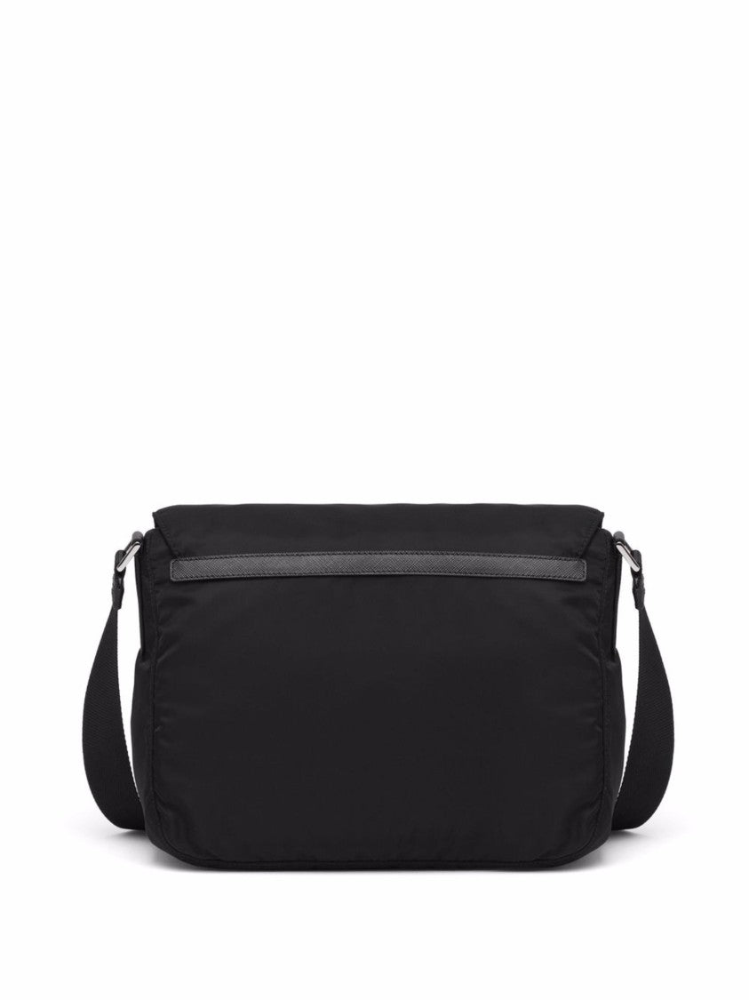 Prada Re-Nylon Shoulder Bag With Detachable Pouch And Adjustable Strap