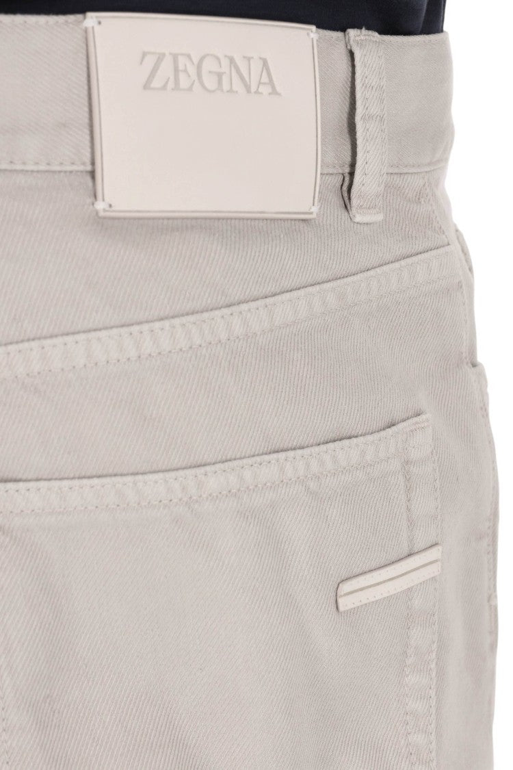 Zegna Roccia Marble Cotton Five-Pocket Pants