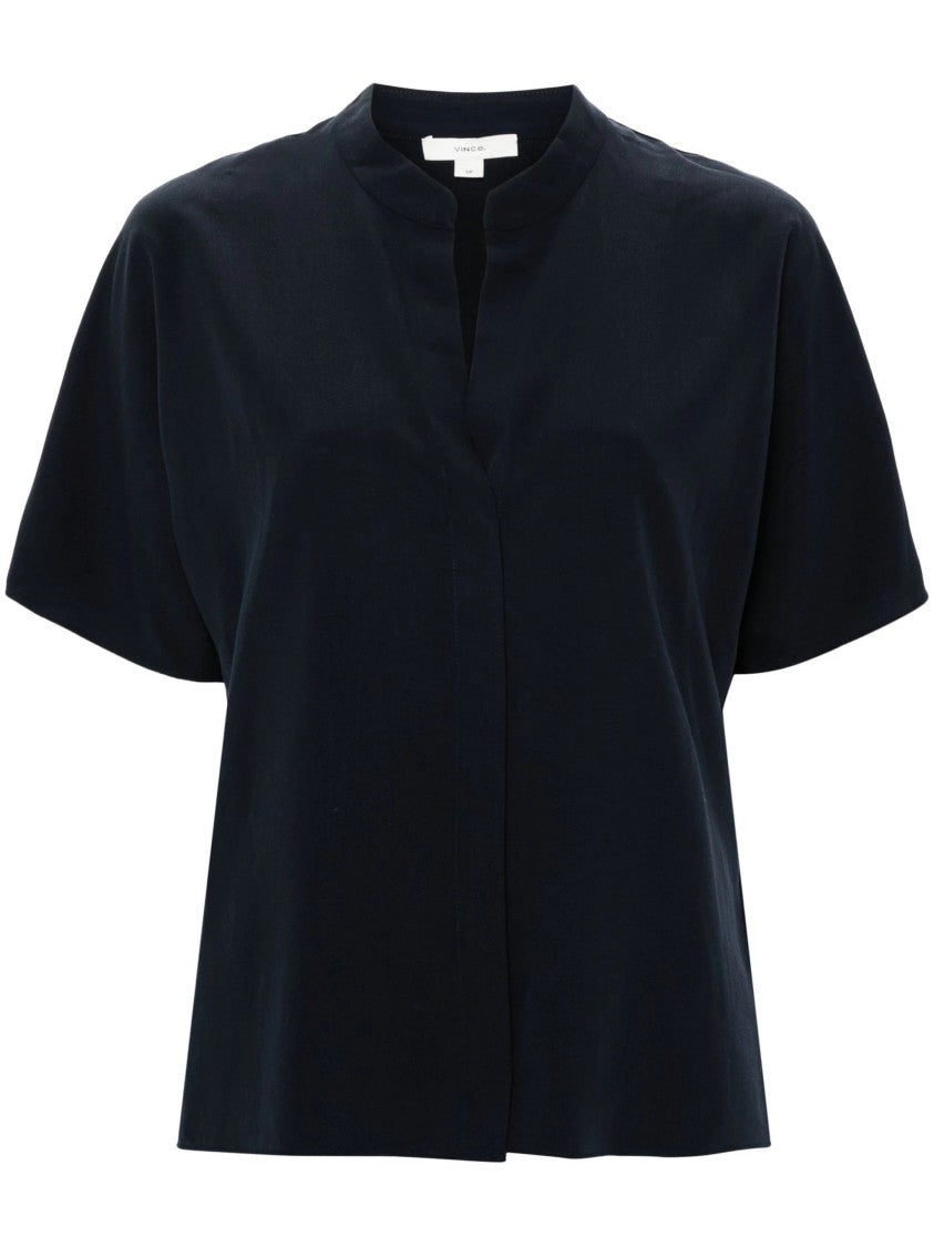Vince Band Collar Dolman S/S Shirt