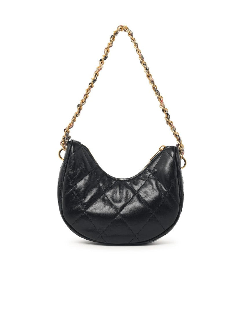 Burberry 'Horseshoe' Black Leather Bag