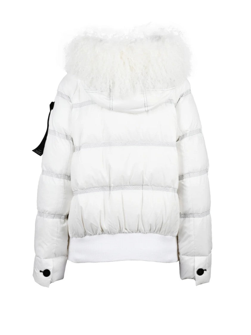 Peuterey Babol Mqe Down Jacket With Fur-Trimmed Hood And Zip Closure