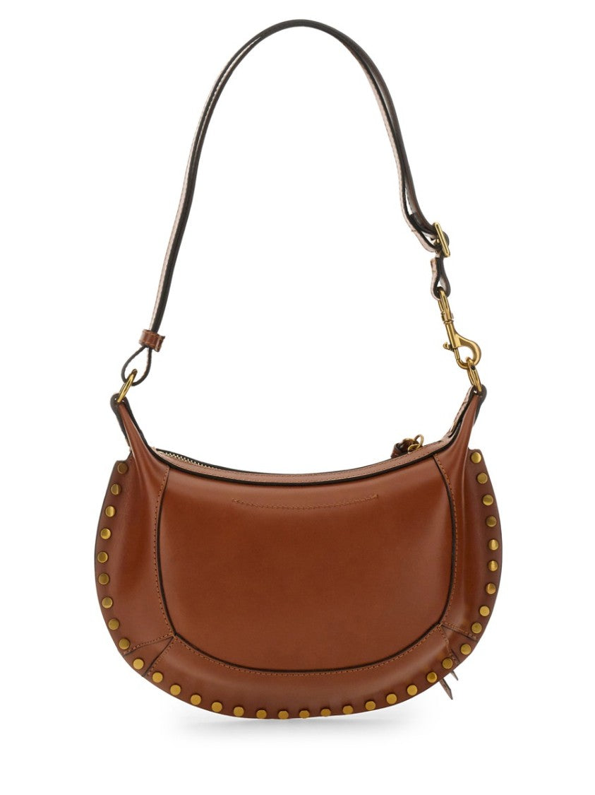 Isabel Marant Crescent-Shaped Shoulder Bag With Gold-Tone Studs