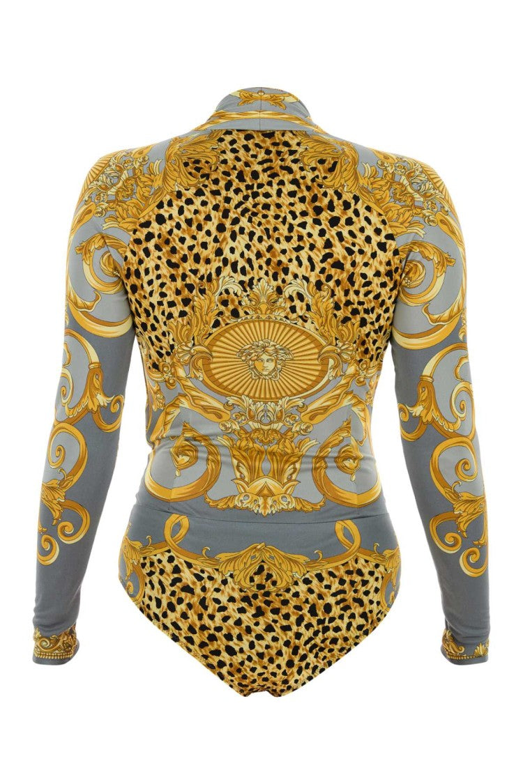 Versace Printed Viscose Bodysuit