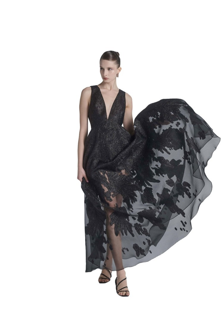 Saiid Kobeisy Brocade Dress