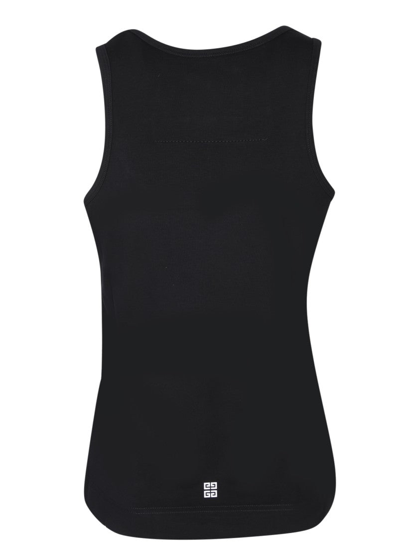 Givenchy Cotton Blend Tank Top With Signature Logo Detail