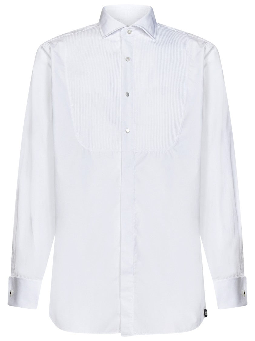 Lardini White Cotton Shirt